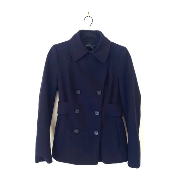 Navy blue pea coat - Picture 2 of 4